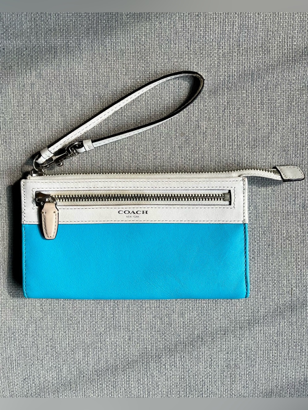 NWOT Coach Legacy Leather Colour Block Wallet / Clutch / Wristlet